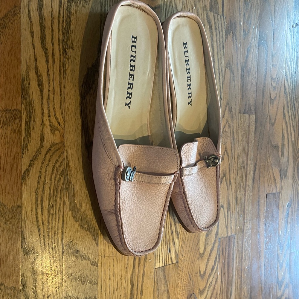 Burberry Leather Mules